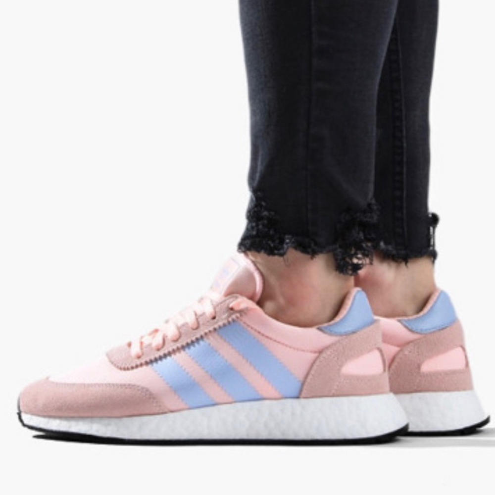 Women's adidas-Iniki Runner-CLEAR ORANGE PERIWINKLE- CG6025-Sz 8.5 - Picture 13 of 14